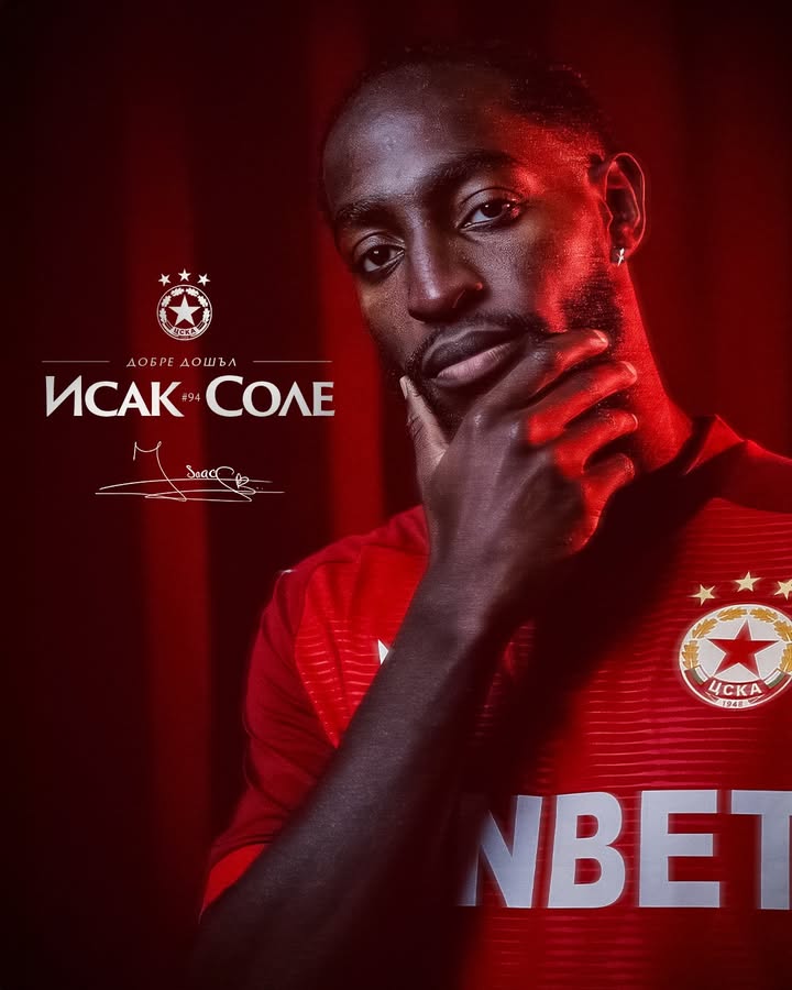 Исак Соле се присъедини към ЦСКА София: Ново попълнение в полузащитата
