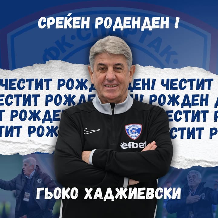 Chúc mừng sinh nhật HLV Gjoko Hadjievski