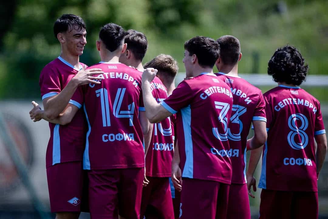 Септември U18 побеждава Славия с 3:1 и затвърждава лидерството си в елитната група